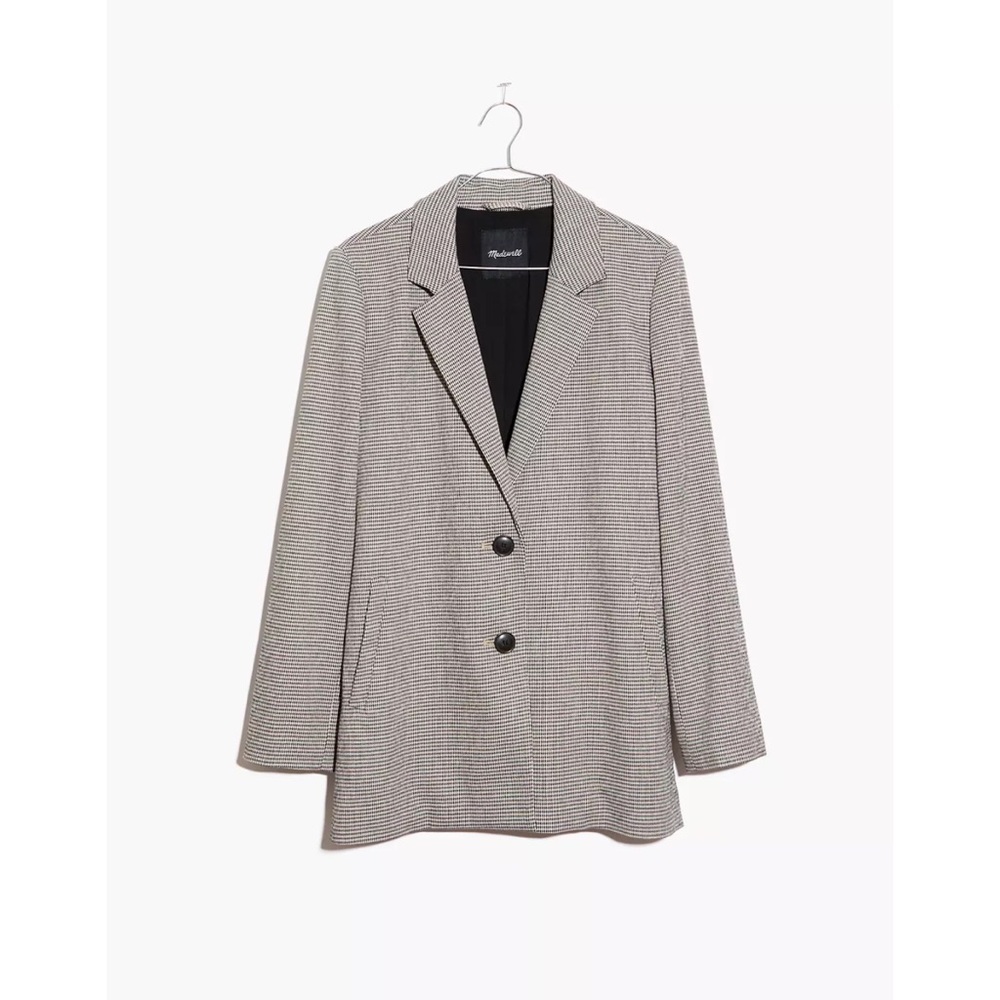 Madewell Dorset Blazer In Houndstooth Size M, New Without Tags
